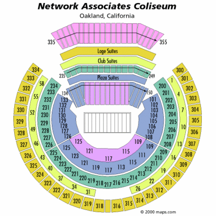 Oakland Raiders Seating Chart